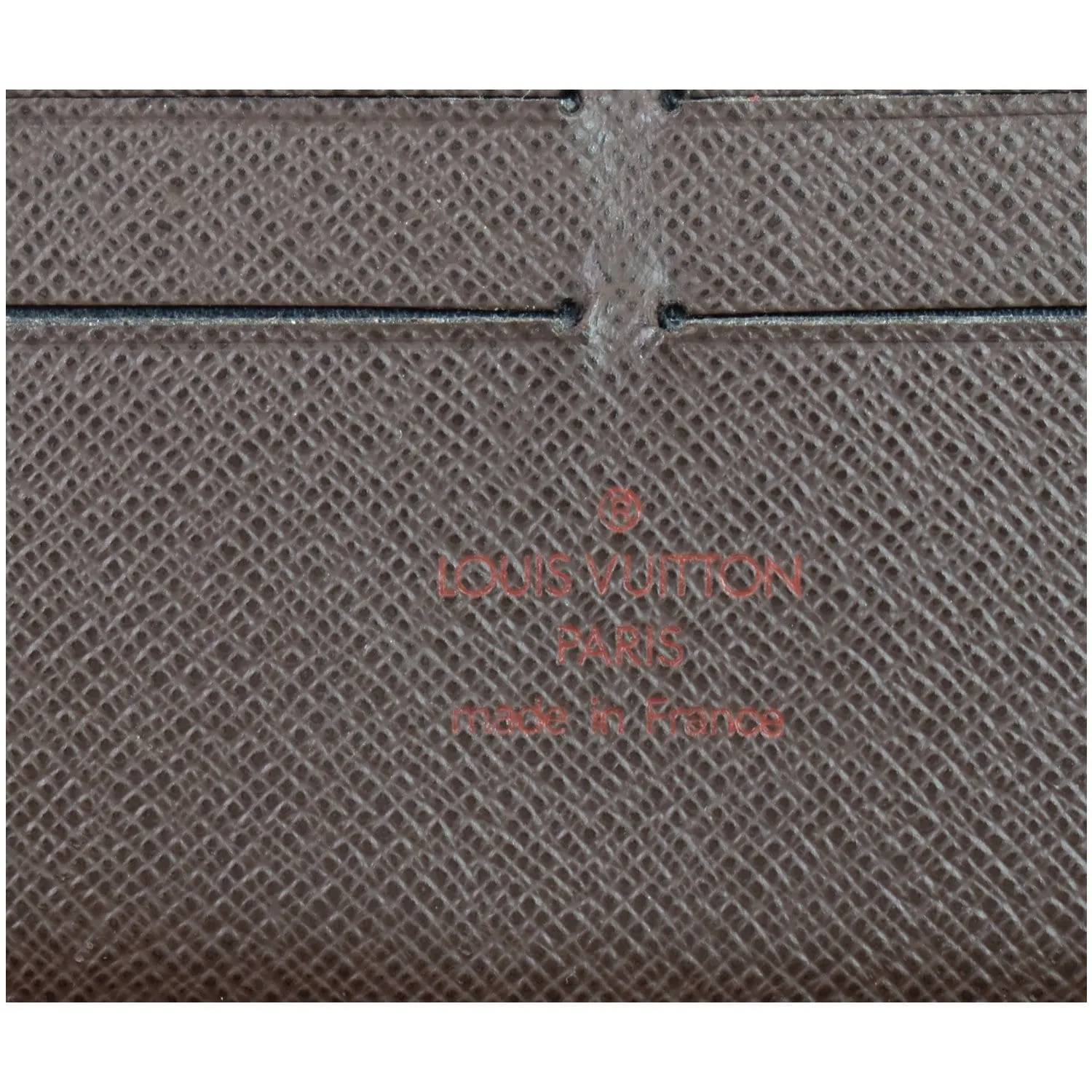 LOUIS VUITTON Zippy Damier Ebene Organizer Wallet Brown
