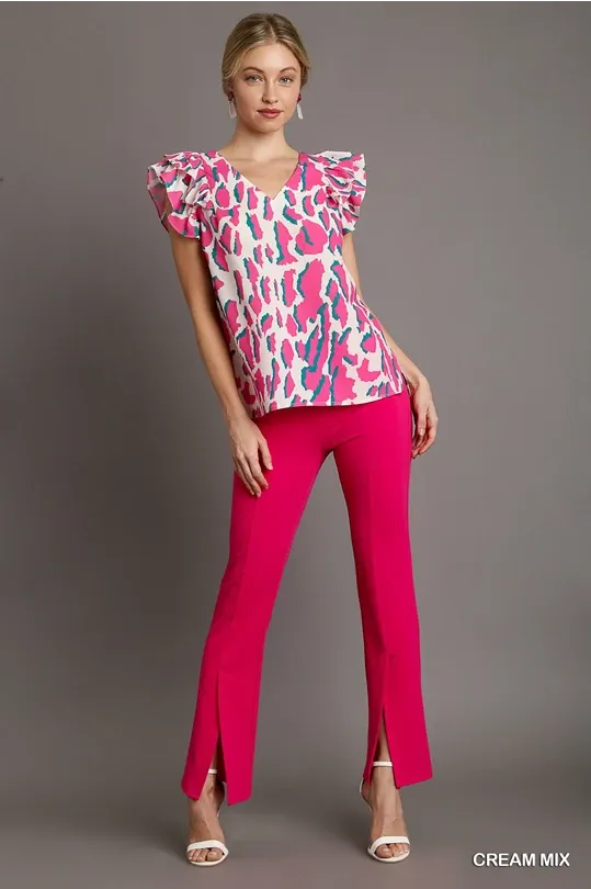 Lovin’ On Me Ruffle Sleeve Top