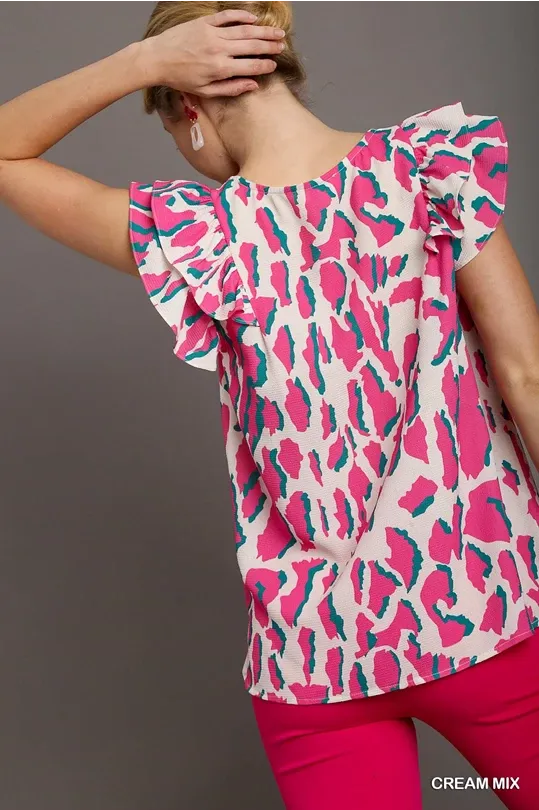 Lovin’ On Me Ruffle Sleeve Top
