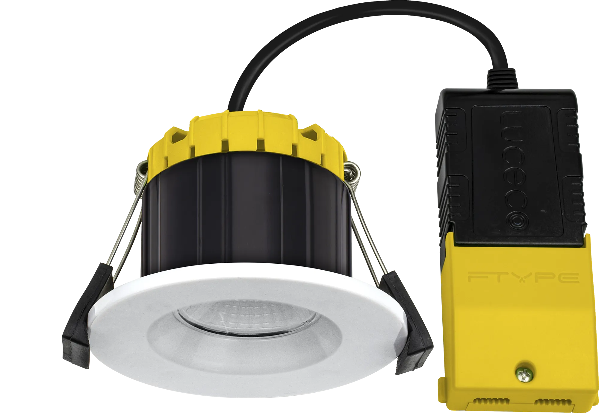 Luceco EFCB60WD2W FType Compact Dim2Warm 6W IP65 Fire Rated Downlight - White