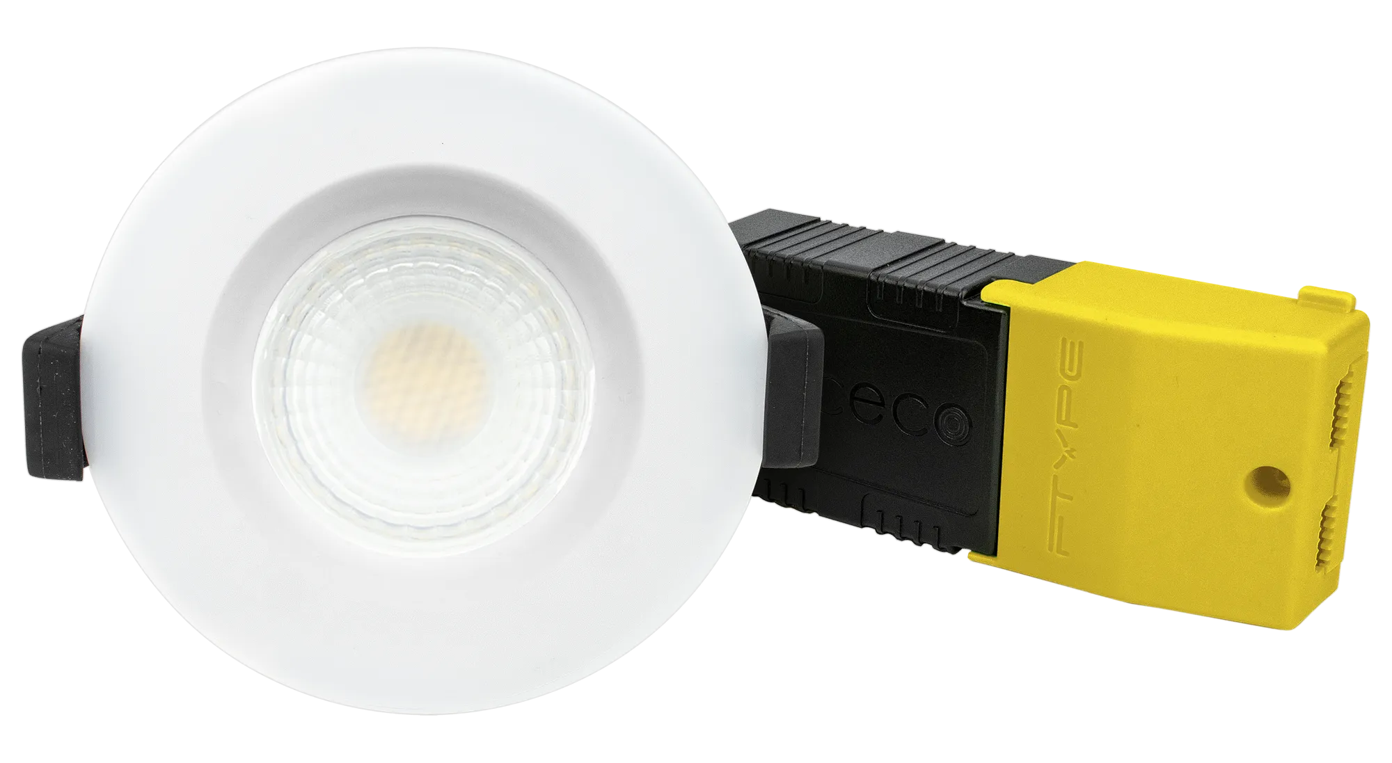 Luceco EFCB60WD2W FType Compact Dim2Warm 6W IP65 Fire Rated Downlight - White