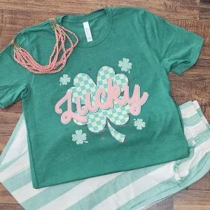 Lucky Checkered Shamrock