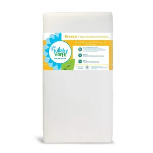 Lullaby Earth Super Lightweight Breeze Crib Mattress - White (LE16 / 2-Stage)