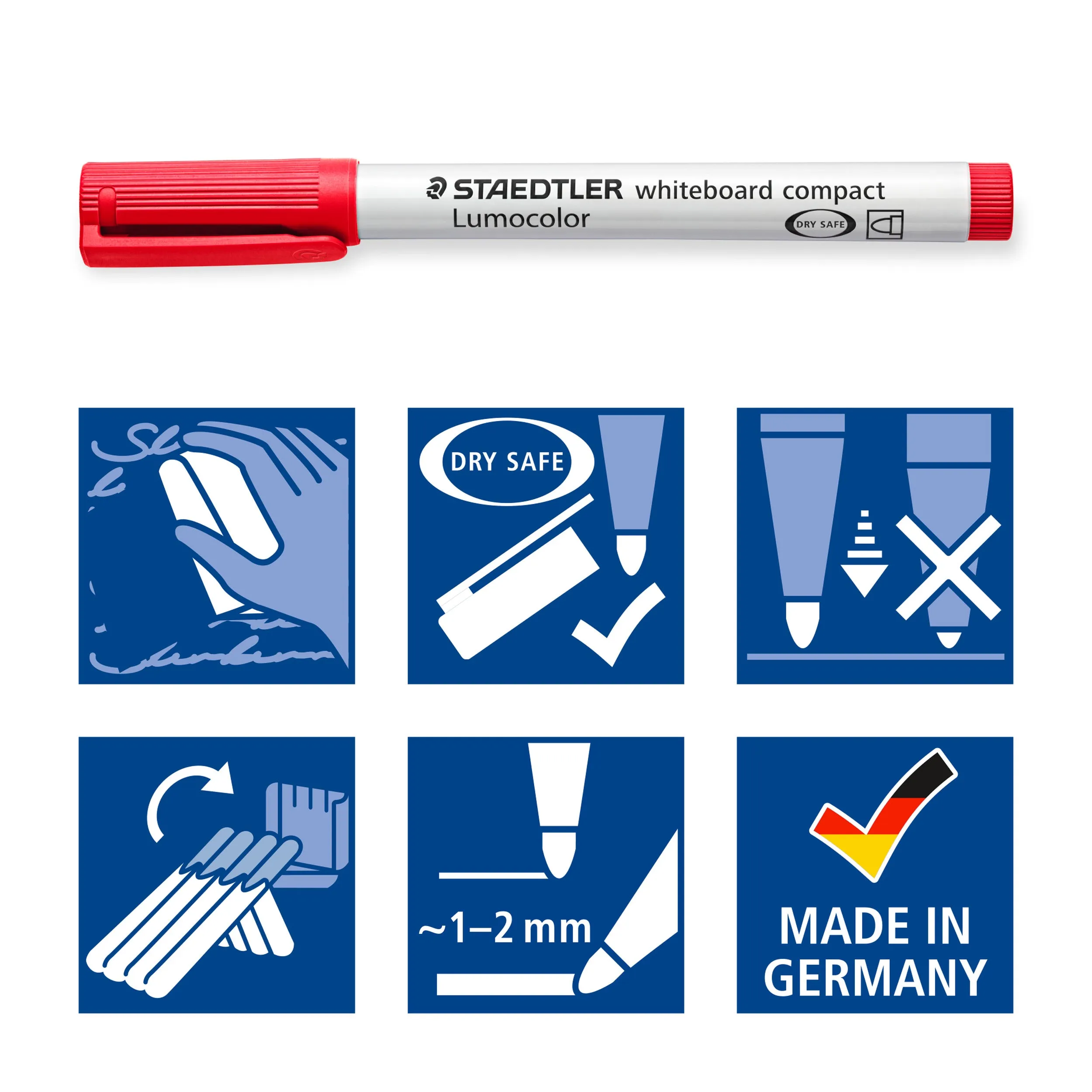 Lumocolor Whiteboard Compact Marker Set (6)