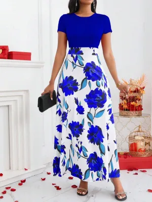 Lyxana Vestido largo de talle imperio en Cherry Vibes