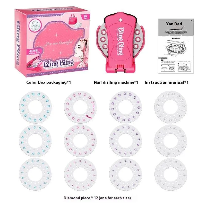 Magic Drilling BlingBling Girls' Rhinestone Sticker Device