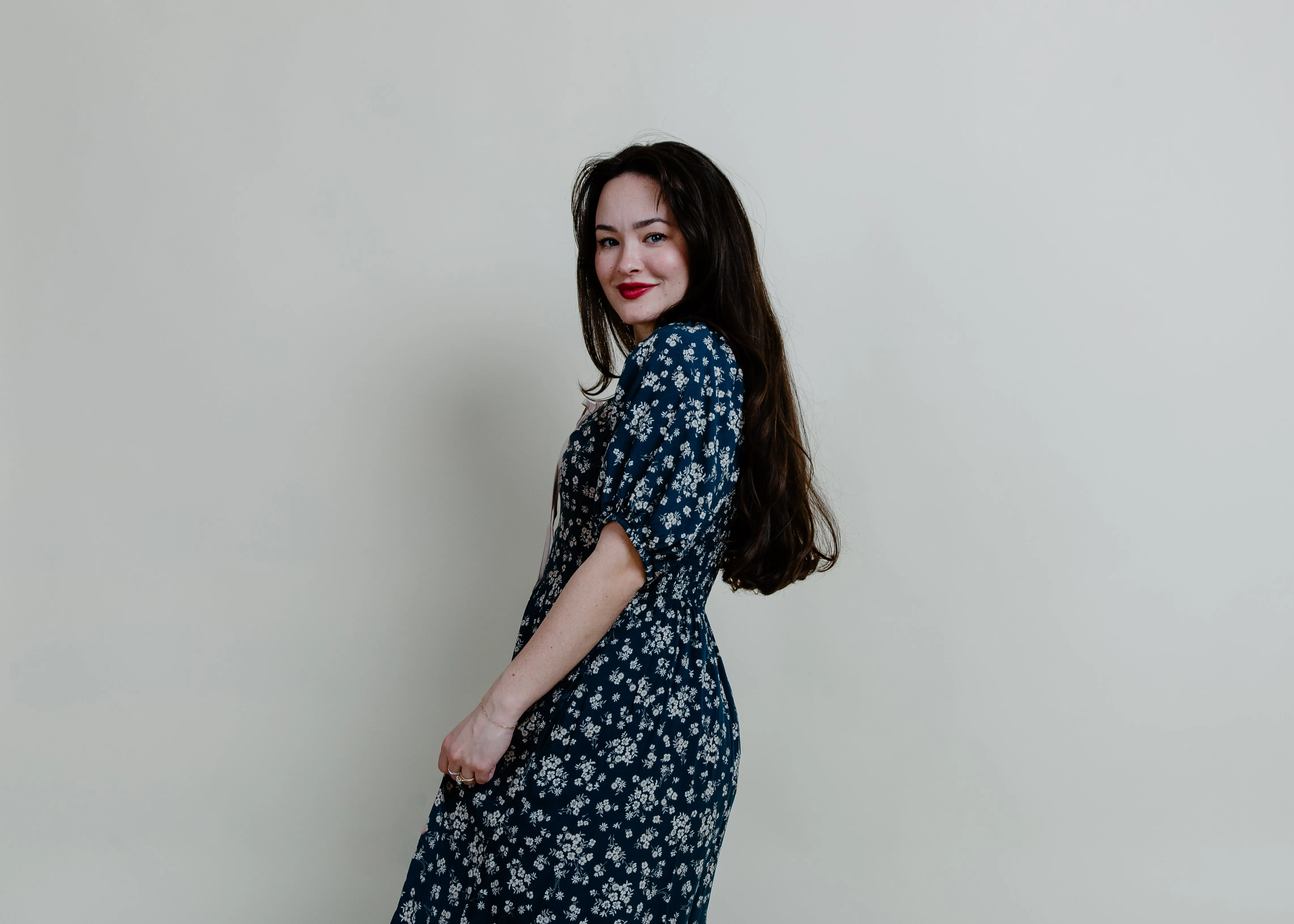 Mallia Floral Midi Dress