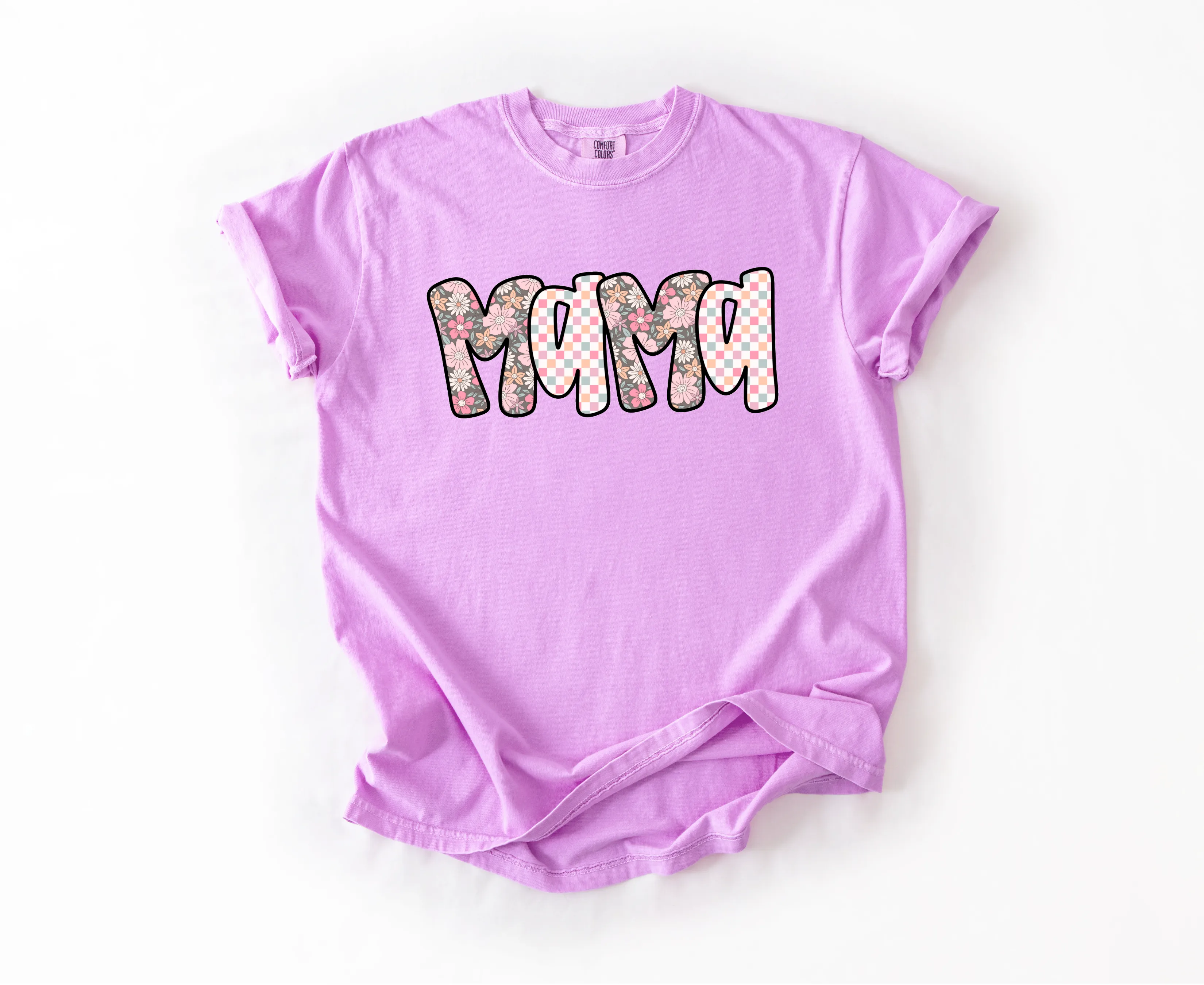 Mama Floral Checkered