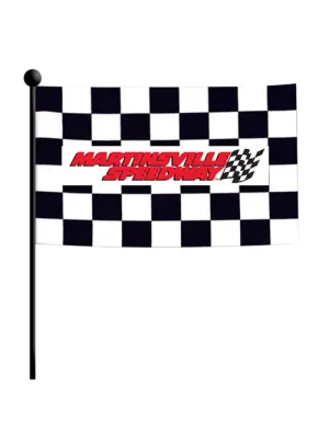 Martinsville Speedway Checkered Stick Flag