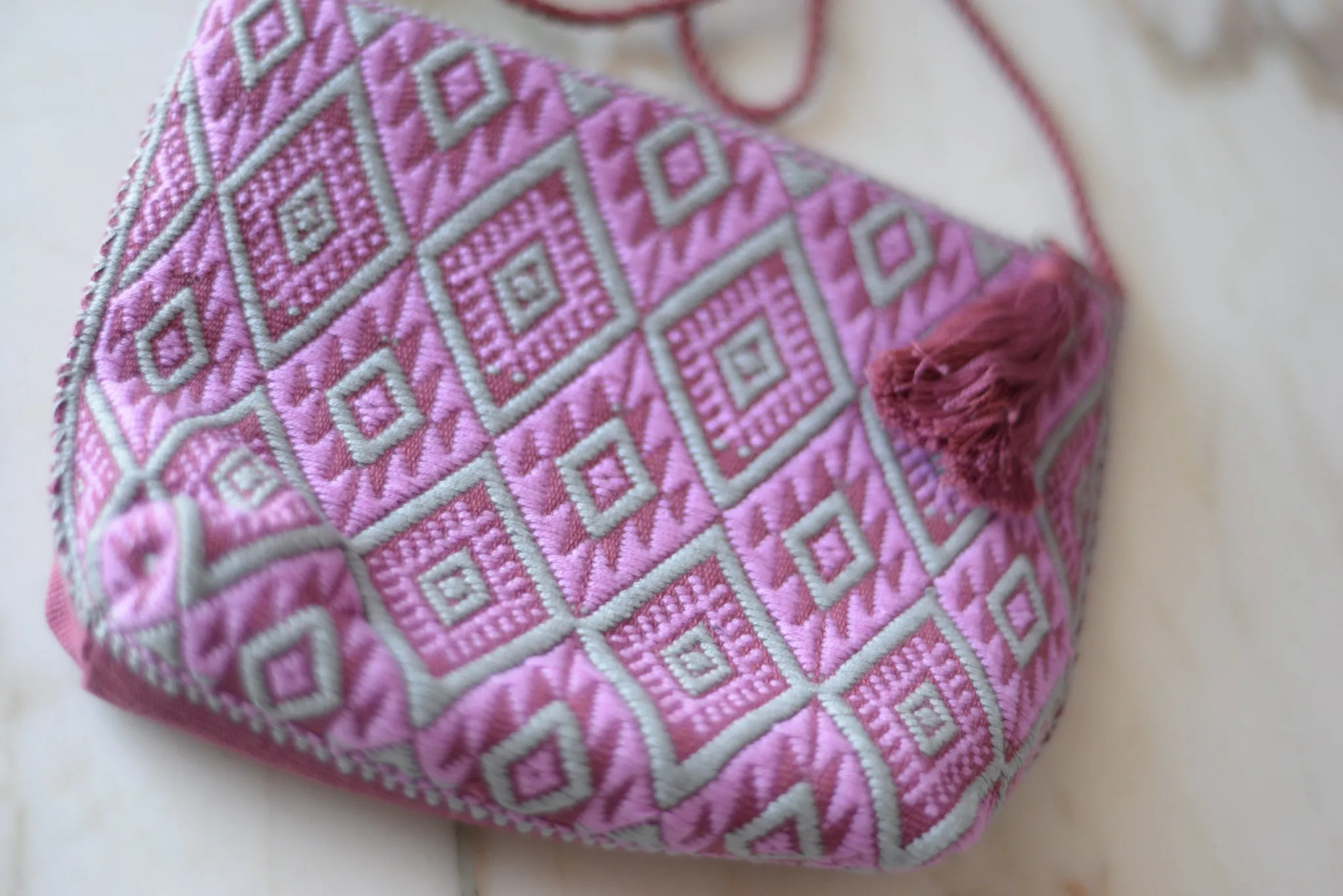 Mayan Embroidered Purse from Chiapas with Tassel