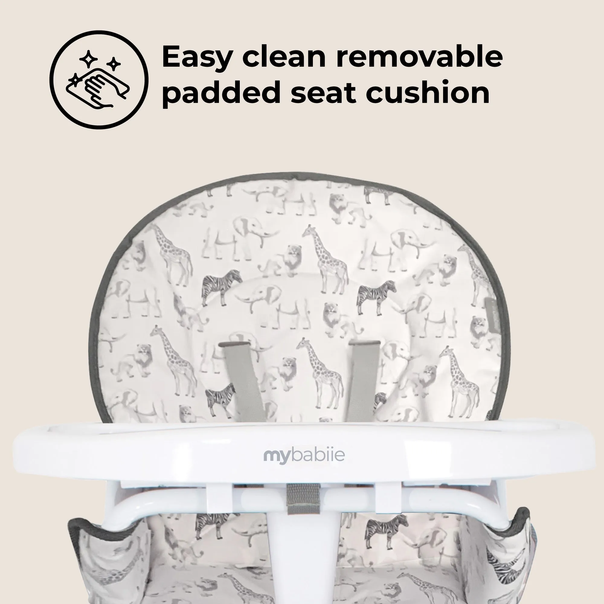 MBHC1 Compact Highchair - Safari