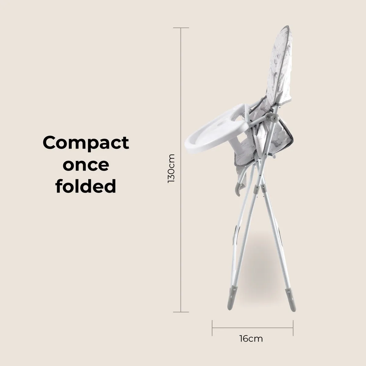 MBHC1 Compact Highchair - Safari