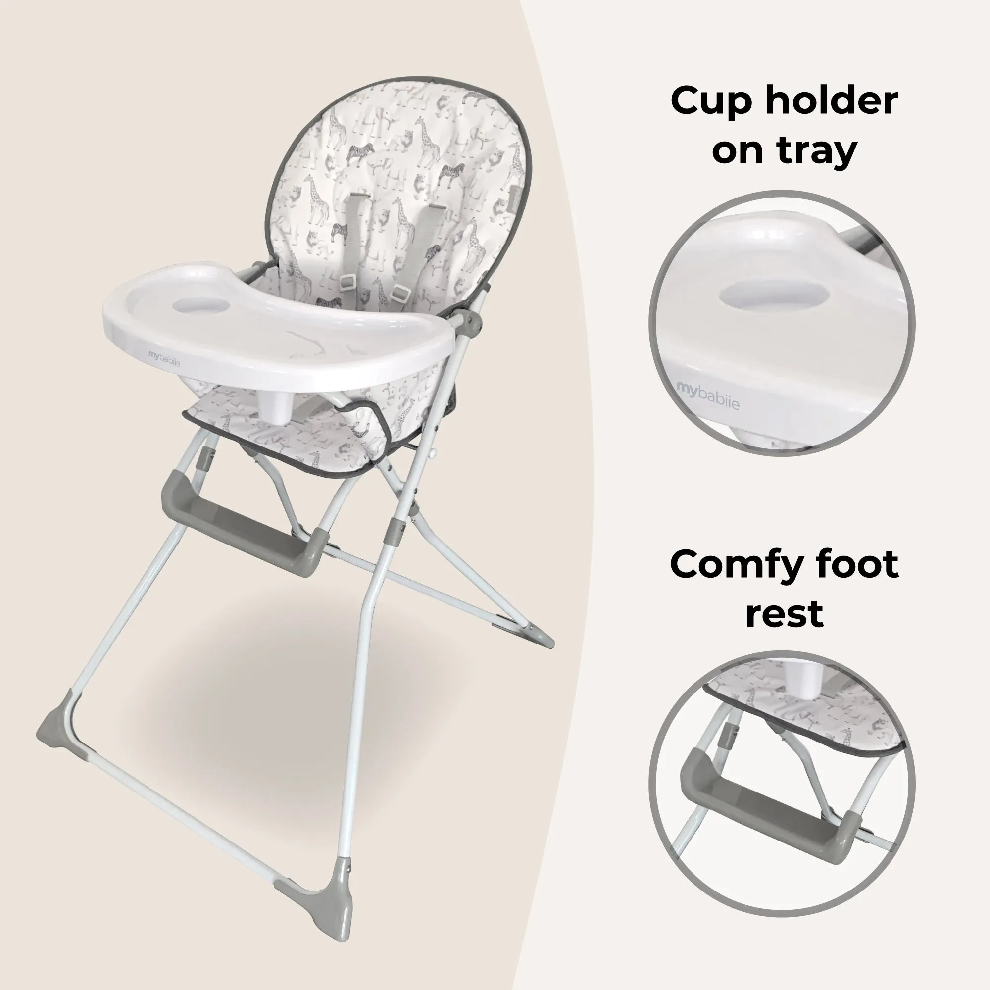 MBHC1 Compact Highchair - Safari