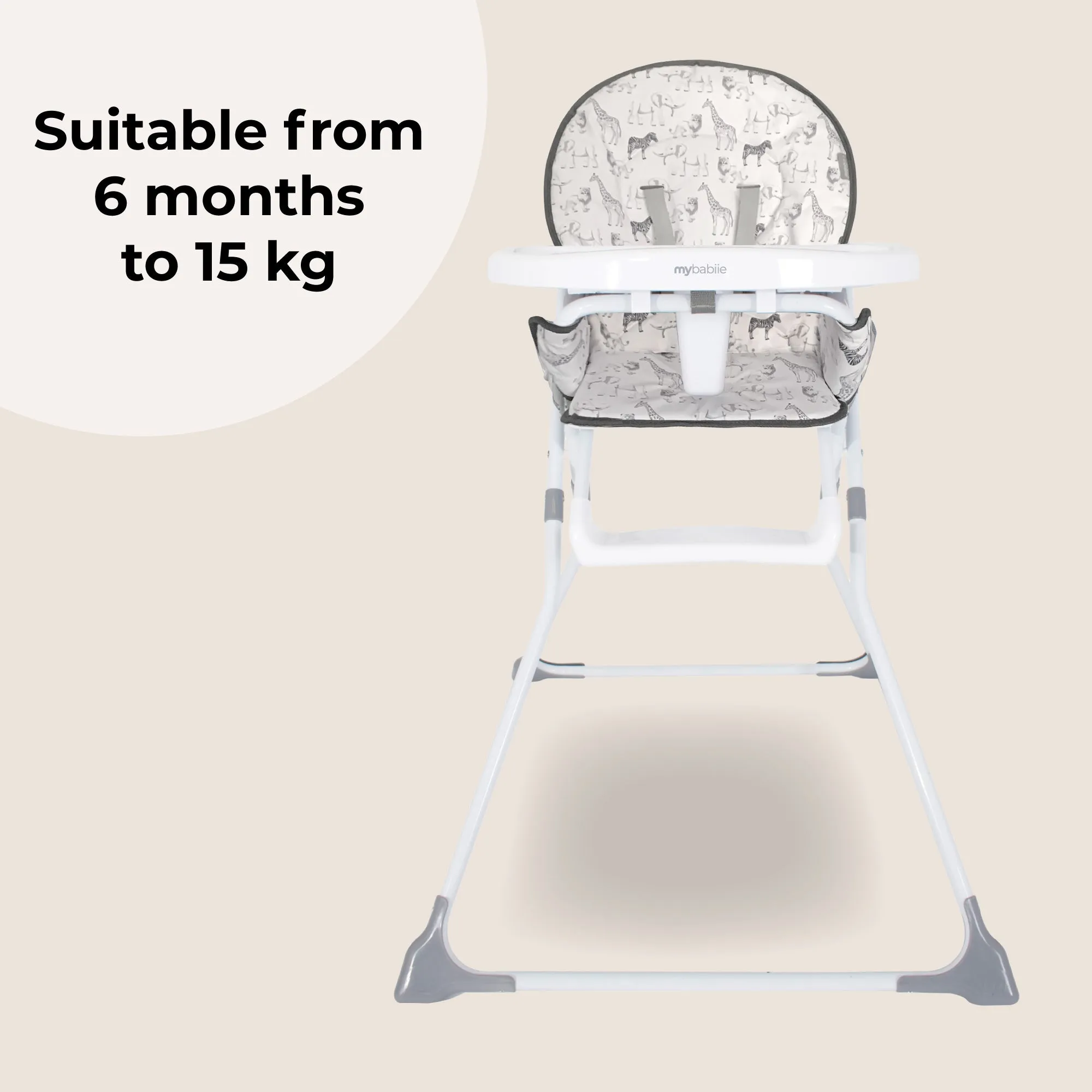 MBHC1 Compact Highchair - Safari