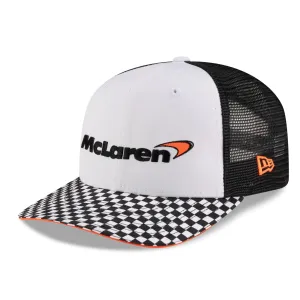McLaren F1 9FIFTY Checkered Visor Baseball Cap | New Era | White/Black