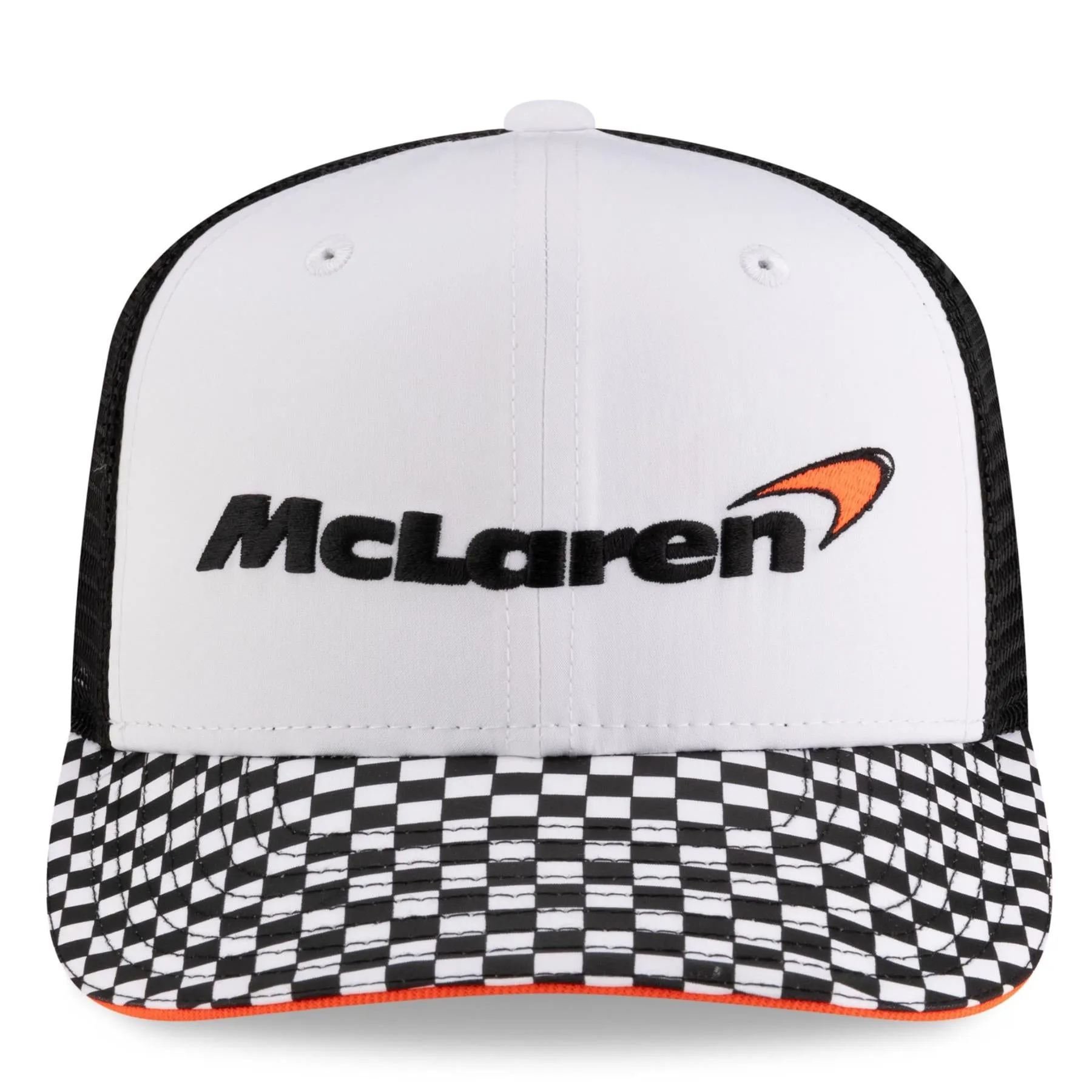 McLaren F1 9FIFTY Checkered Visor Baseball Cap | New Era | White/Black