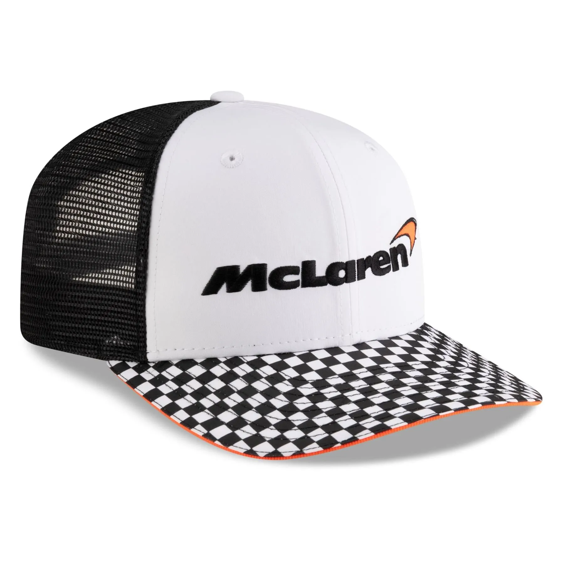 McLaren F1 9FIFTY Checkered Visor Baseball Cap | New Era | White/Black