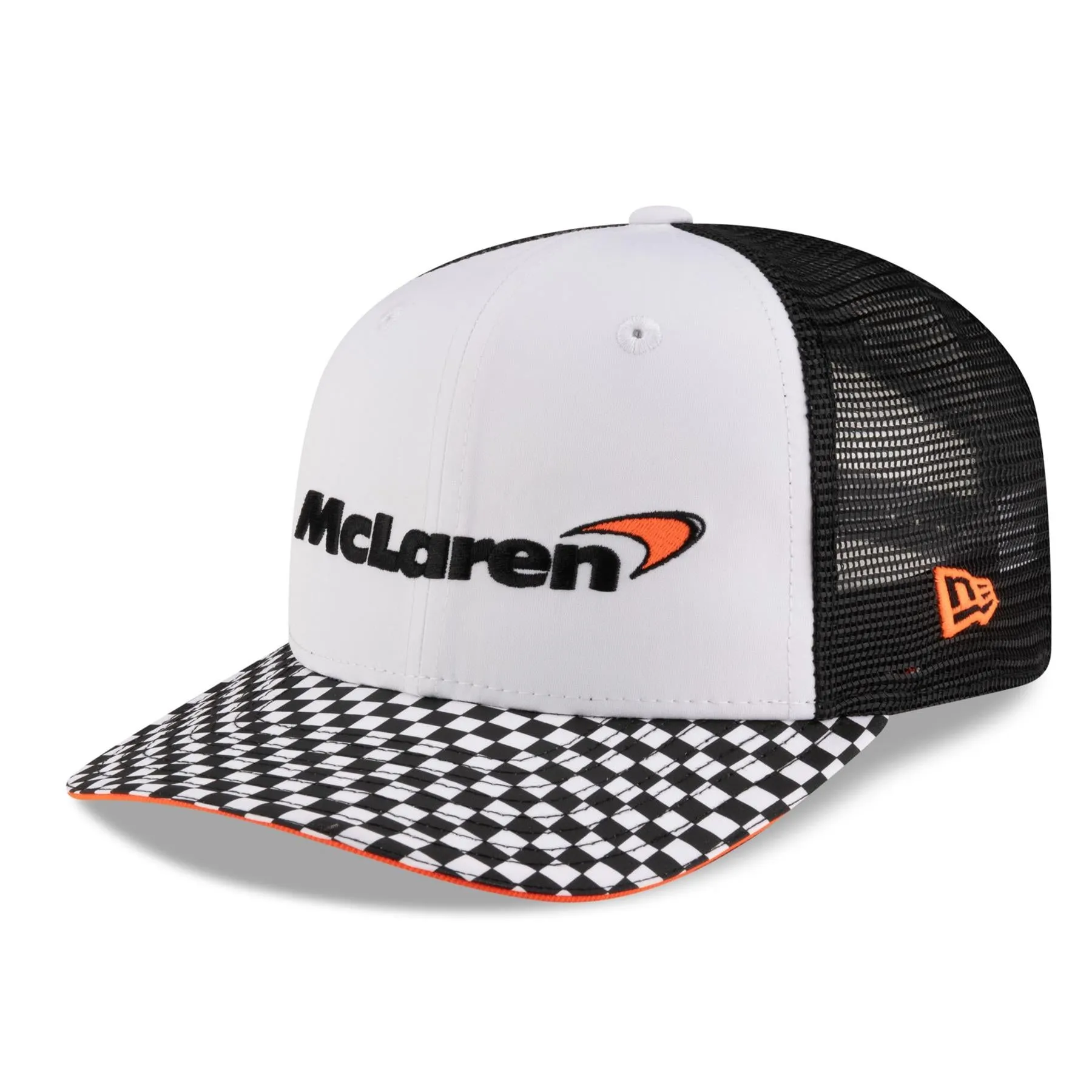 McLaren F1 9FIFTY Checkered Visor Baseball Cap | New Era | White/Black