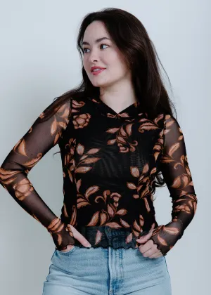 Meredith Floral Mesh Top