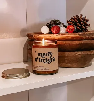 Merry & Bright Candle - Amber