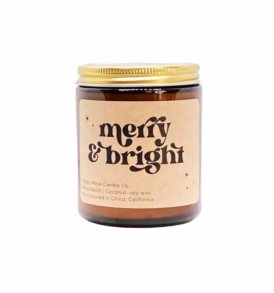 Merry & Bright Candle - Amber