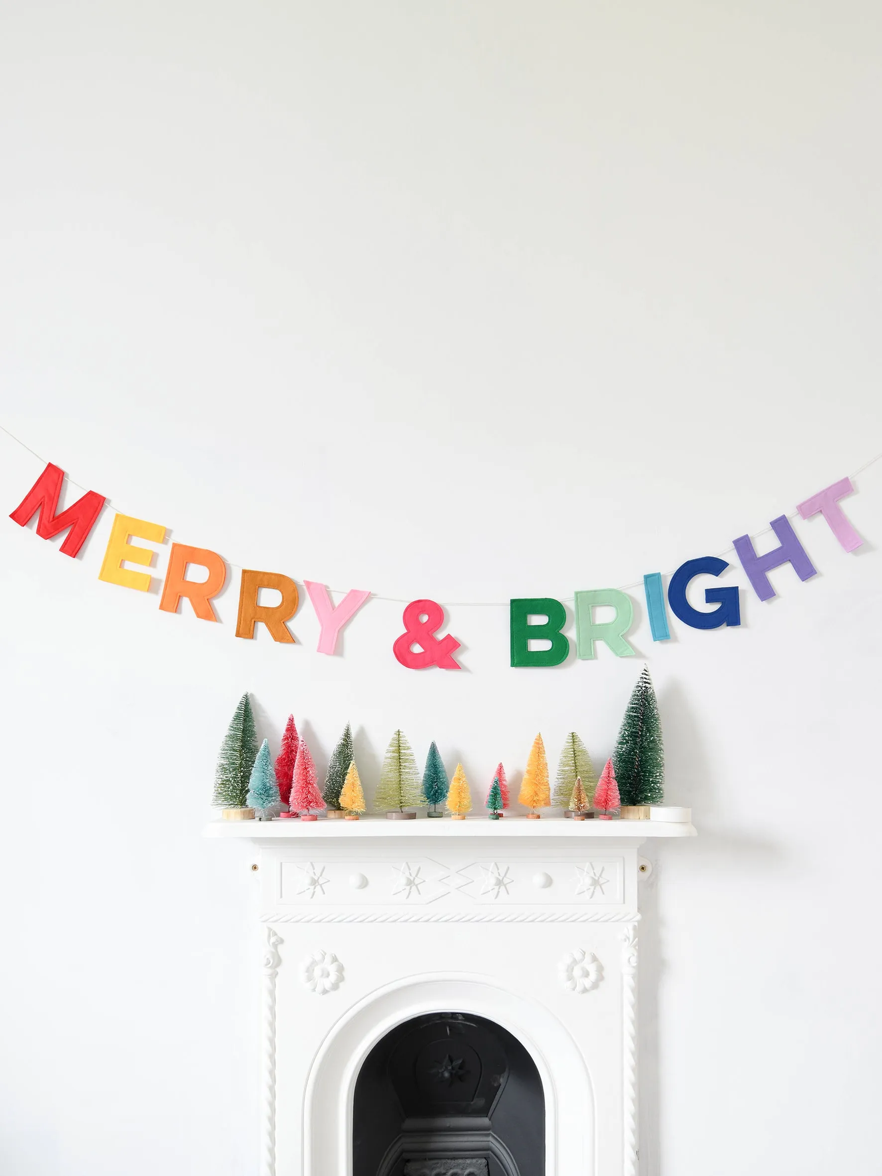Merry & Bright  Christmas garland