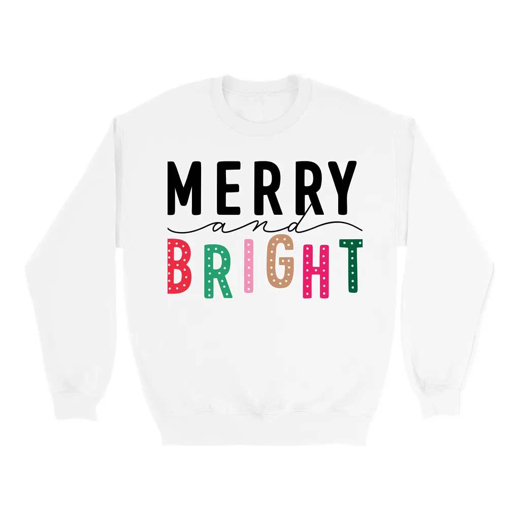 Merry & Bright Christmas Sweatshirt