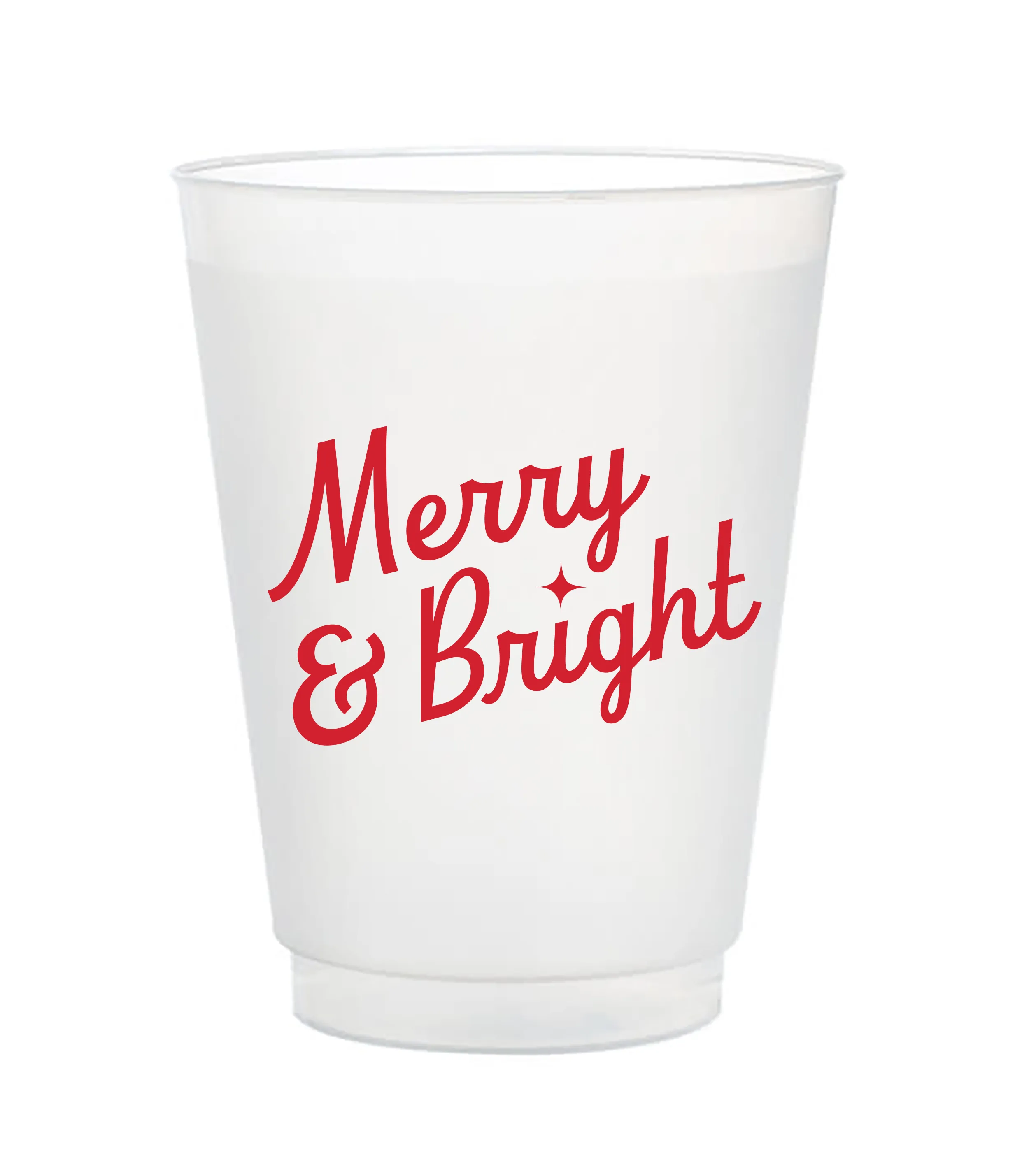 Merry & Bright Frost Flex Cups - Red