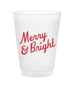 Merry & Bright Frost Flex Cups - Red