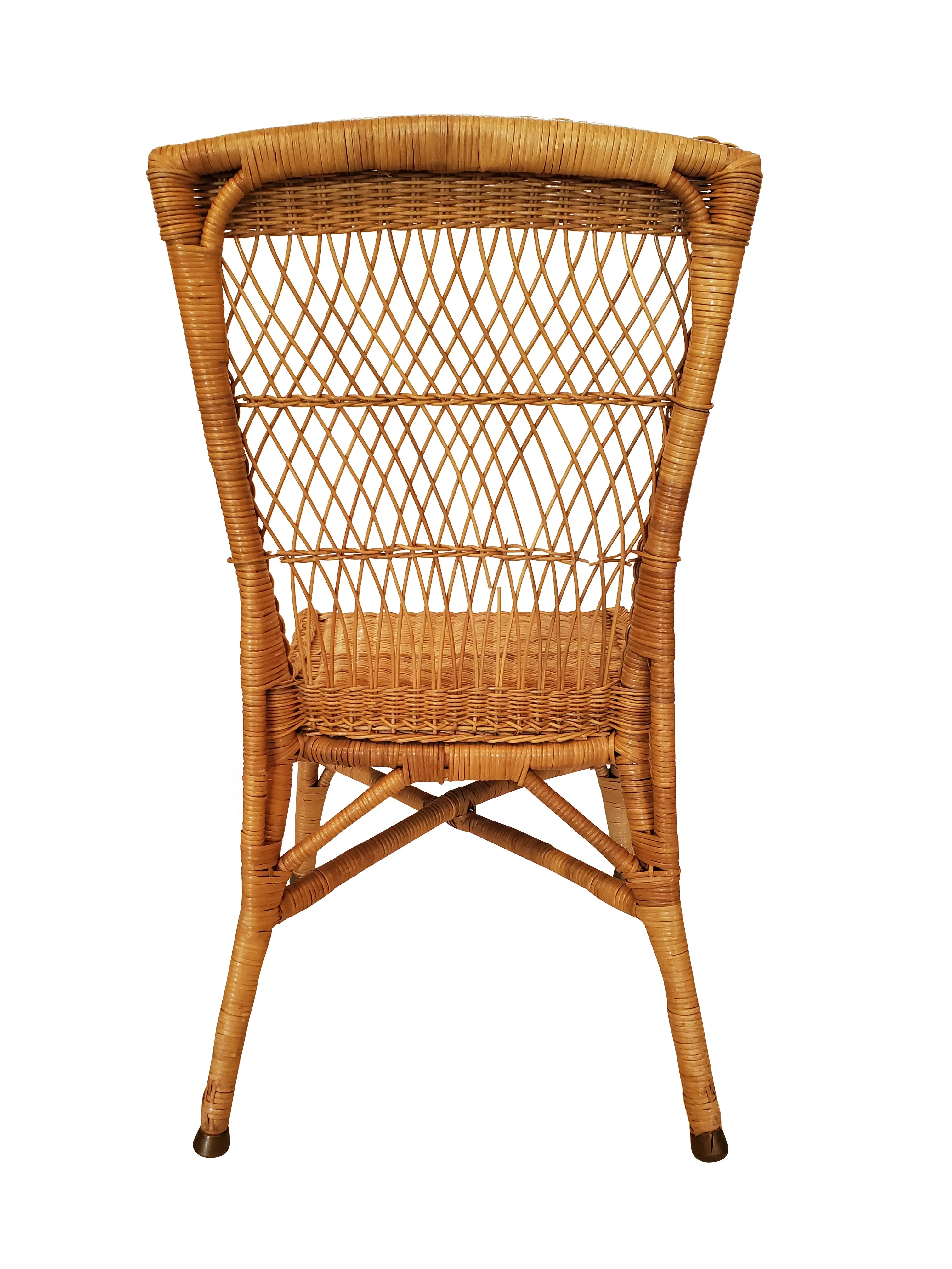 Mid Century Wicker Side Chair