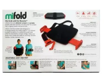 Mifold Grab-and-Go Booster Seat Charcoal Grey