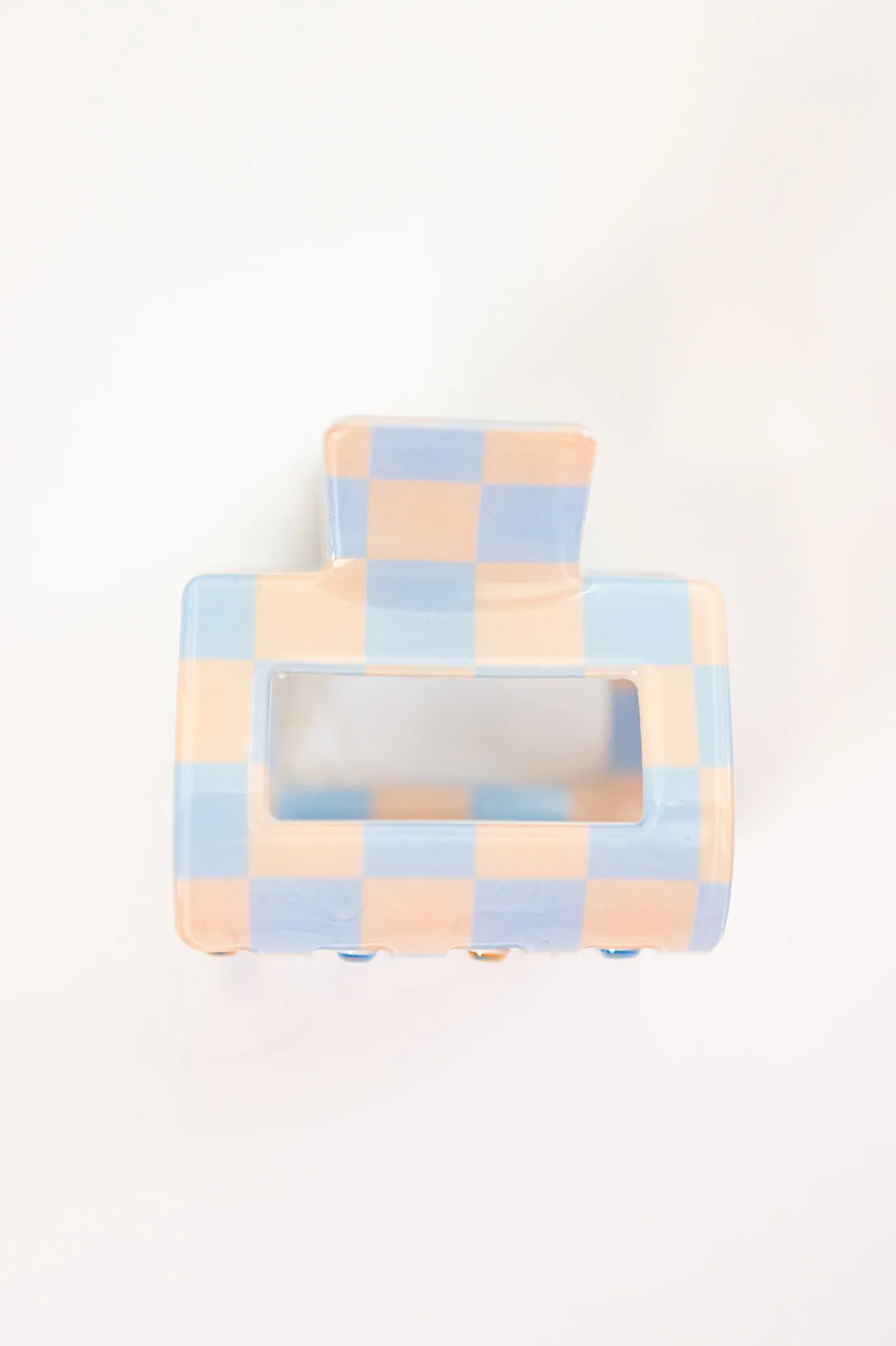 Mini Checker Claw Clip