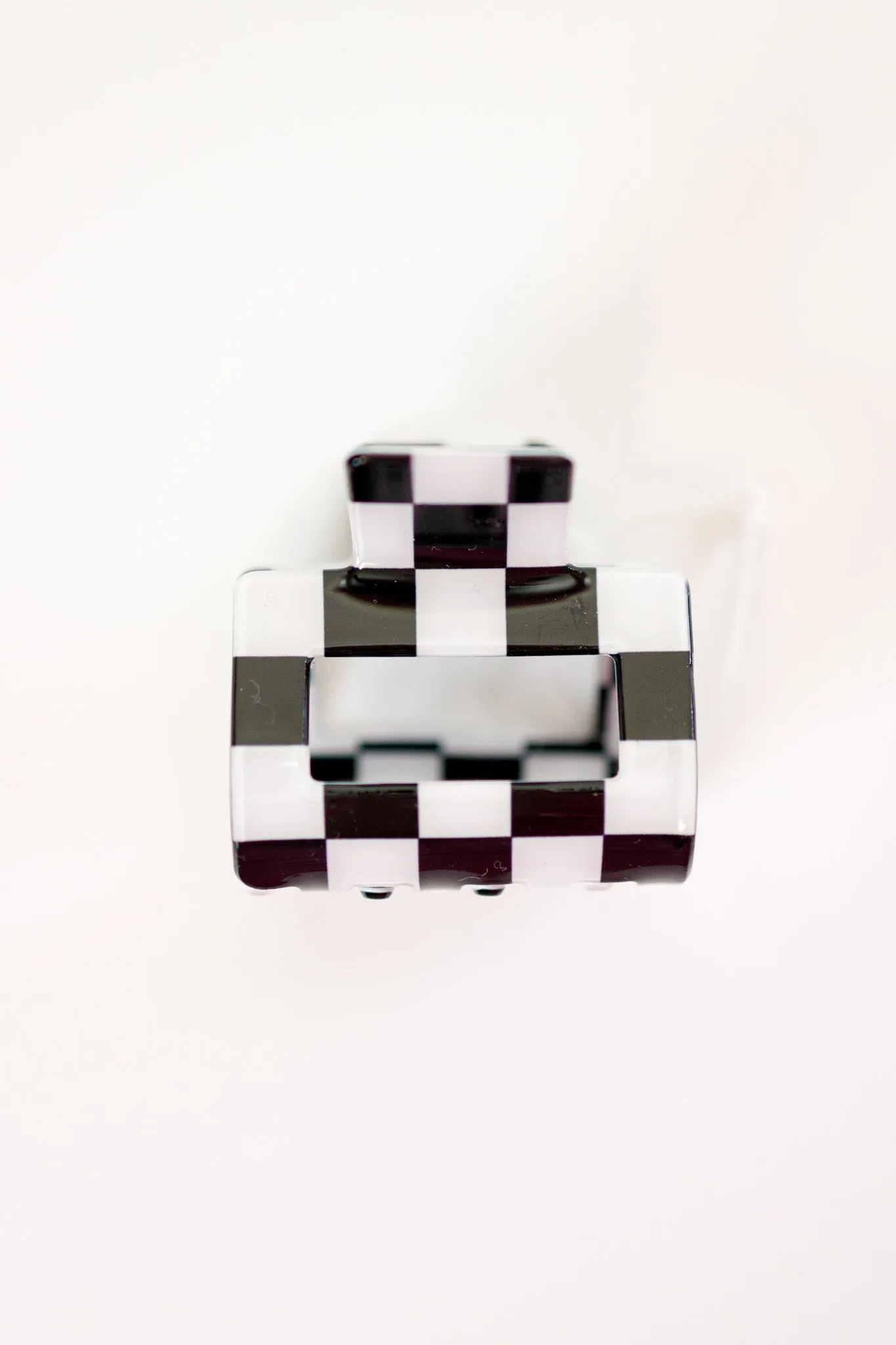 Mini Checker Claw Clip