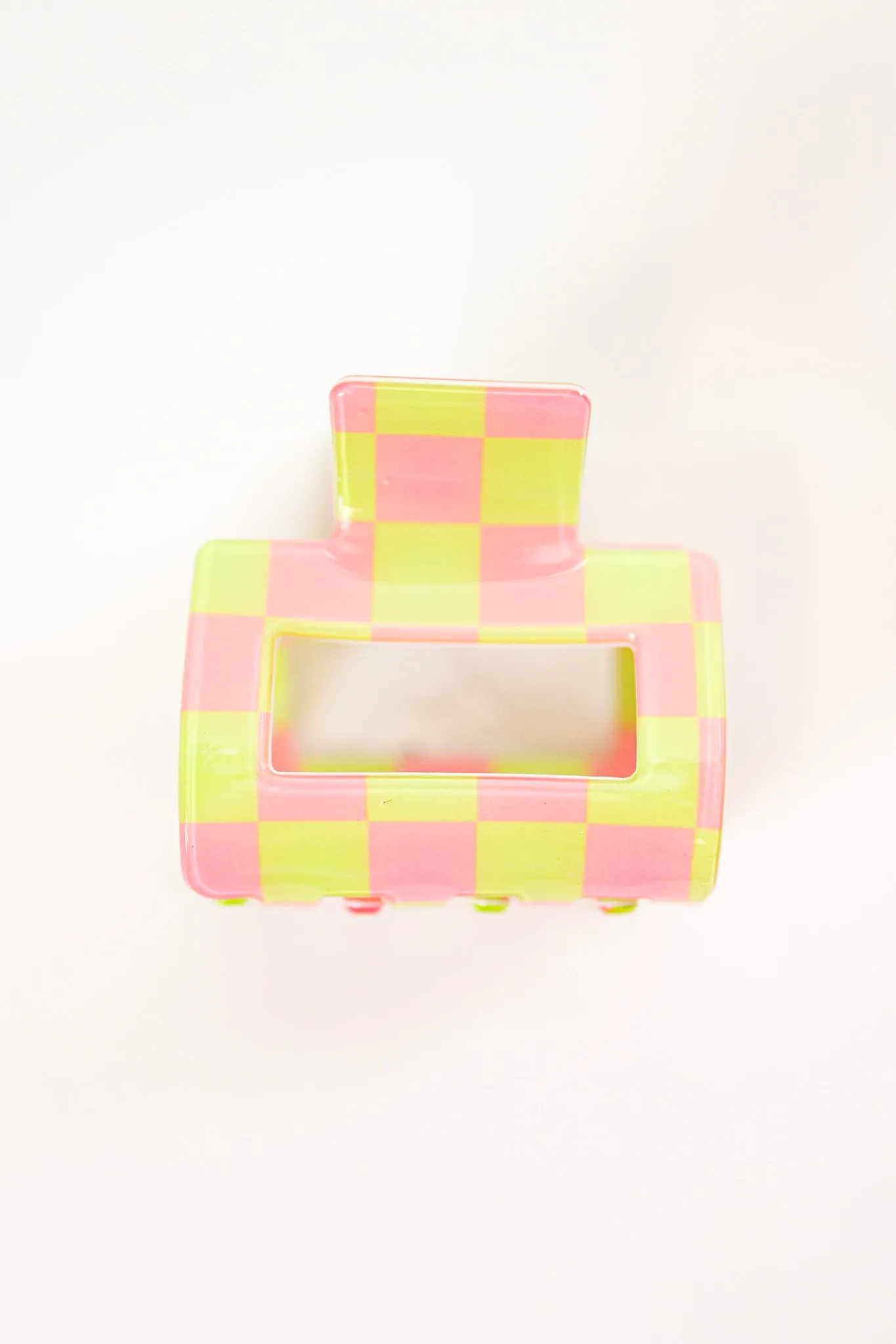 Mini Checker Claw Clip