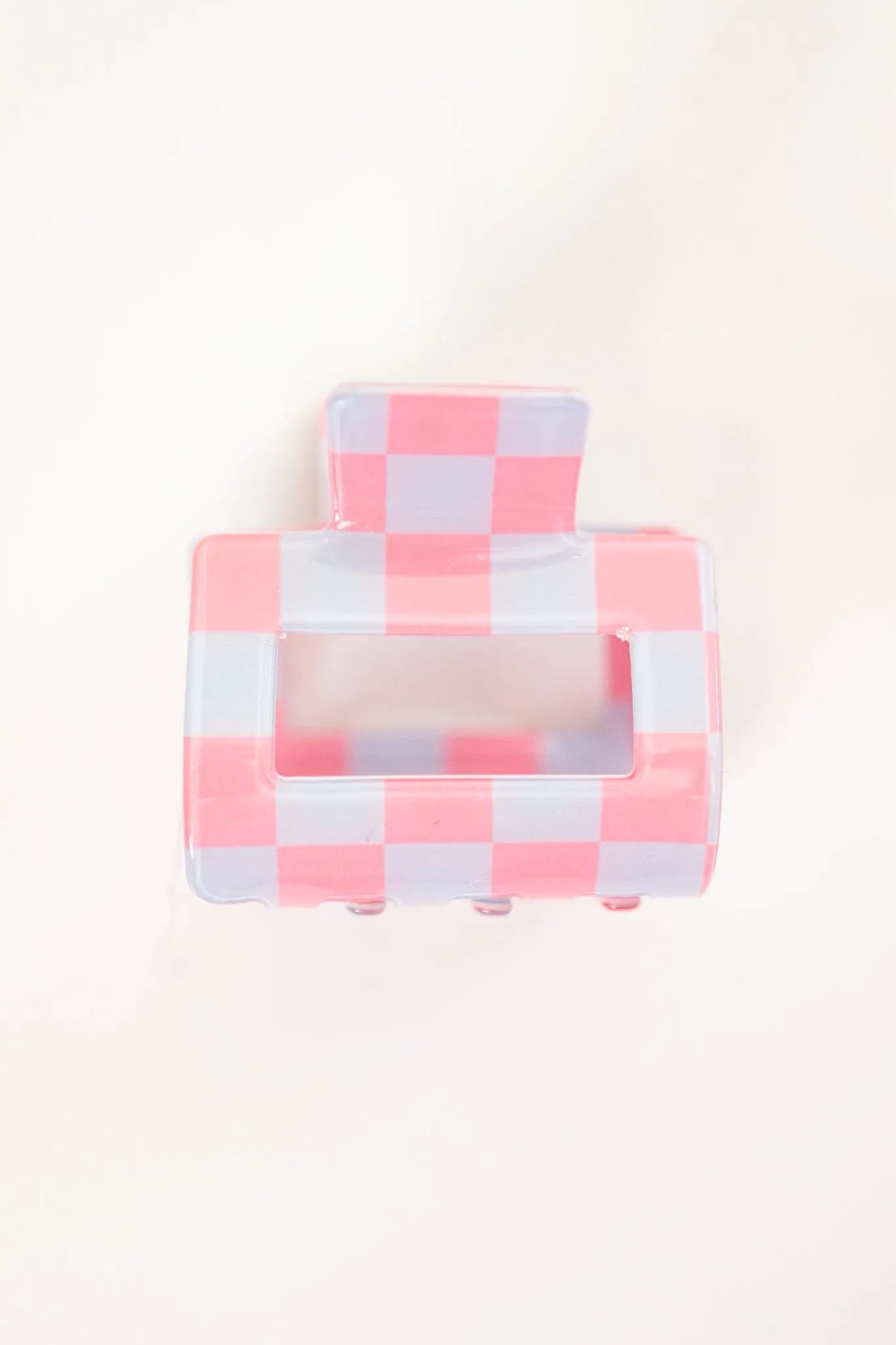 Mini Checker Claw Clip