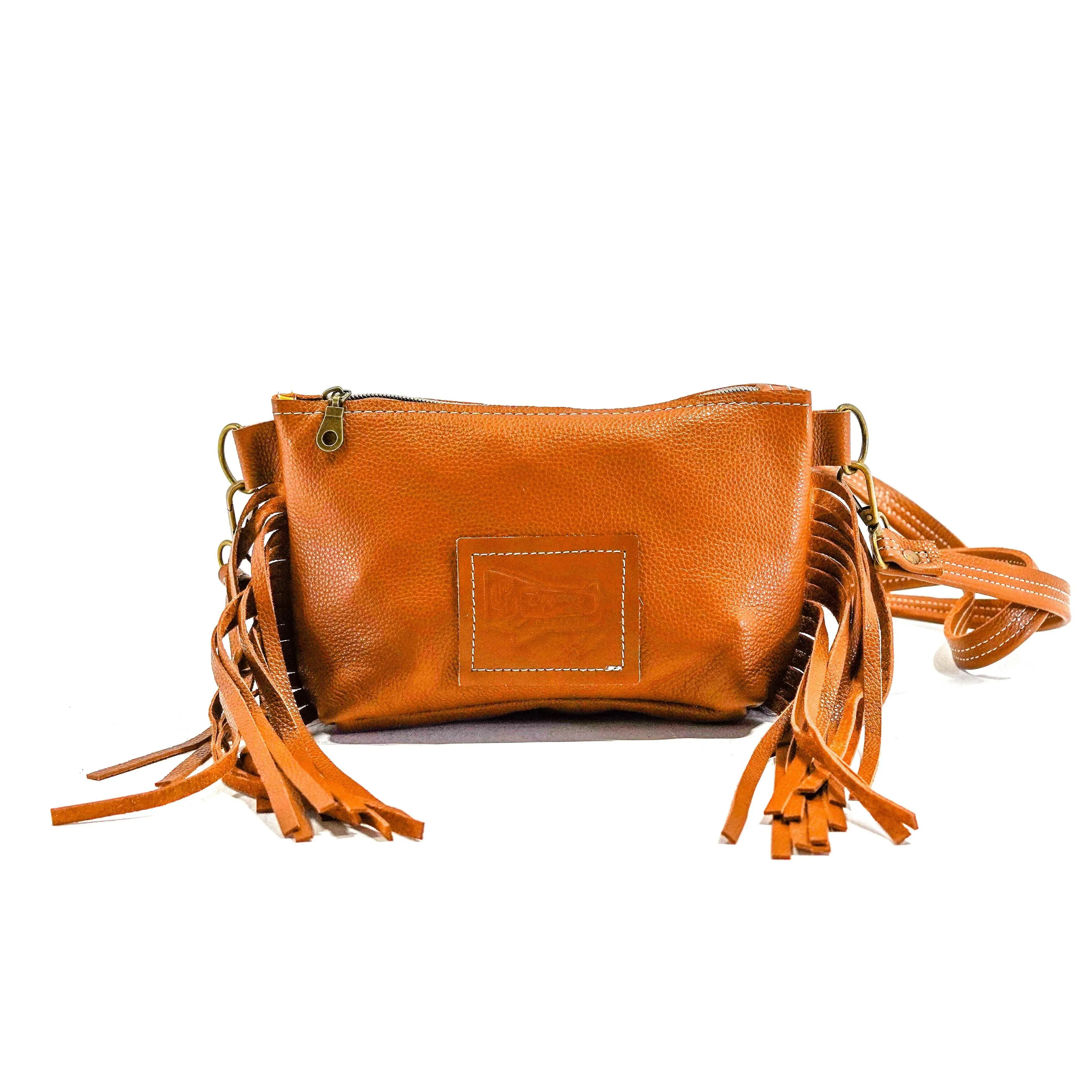 Miss Kitty - Red Brindle w/ Dulce De Leche Leather