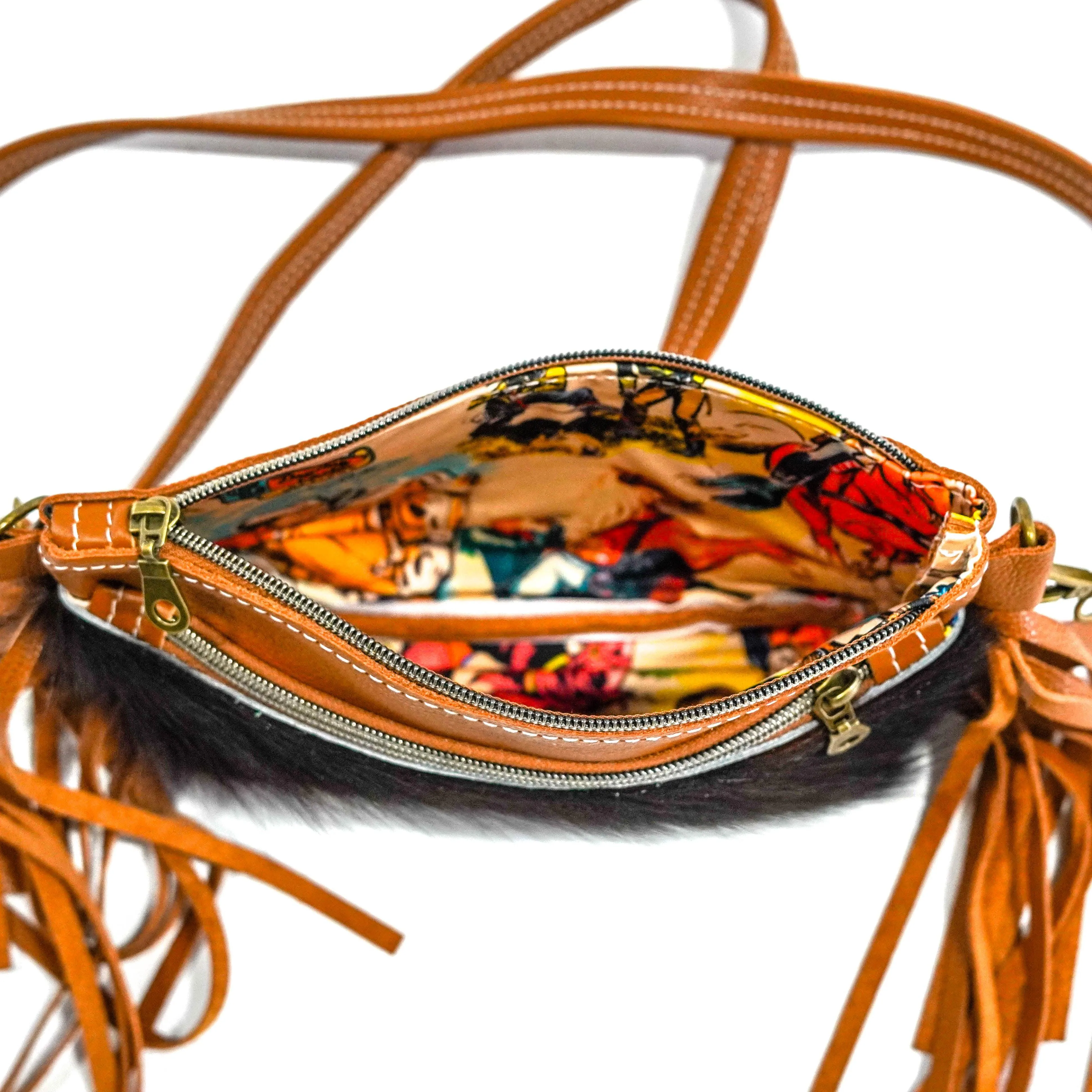 Miss Kitty - Red Brindle w/ Dulce De Leche Leather