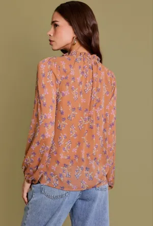 Mocha Mix Floral Top