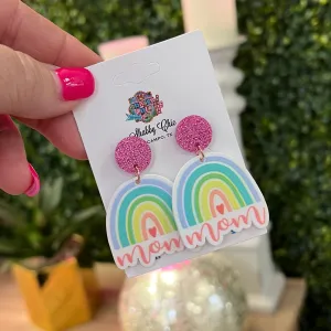 Mom Rainbow Earrings
