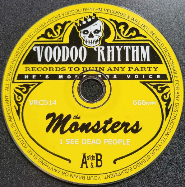 Monsters, The ‎– I See Dead People  - Used CD