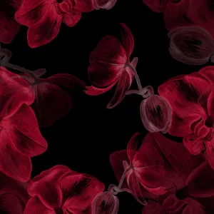 Moody Red Floral   - Custom Pre-order