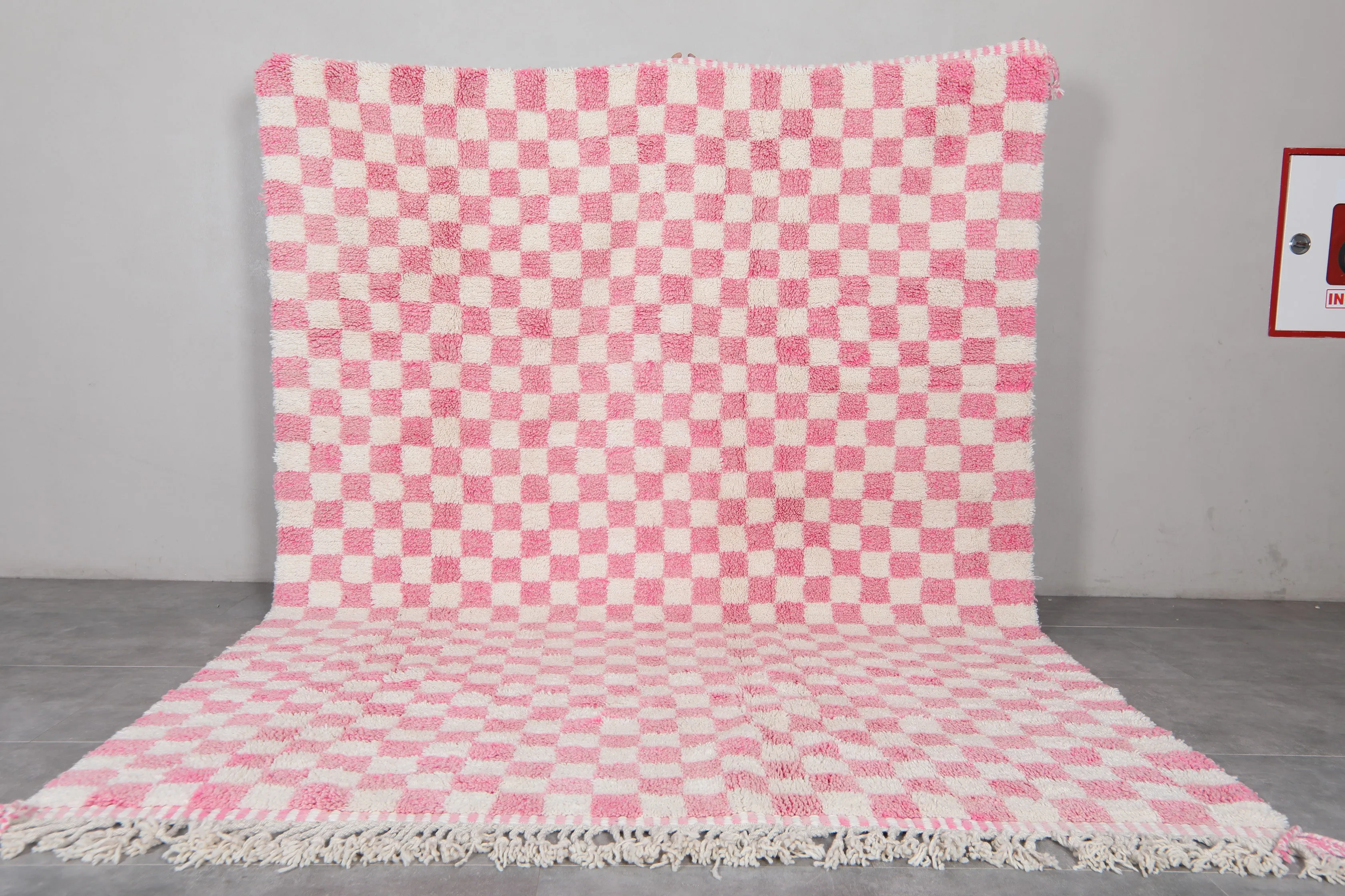 Moroccan Berber Checkered Rug - 8.2 x 11.2 ft | Unique Handmade