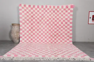 Moroccan Berber Checkered Rug - 8.2 x 11.2 ft | Unique Handmade