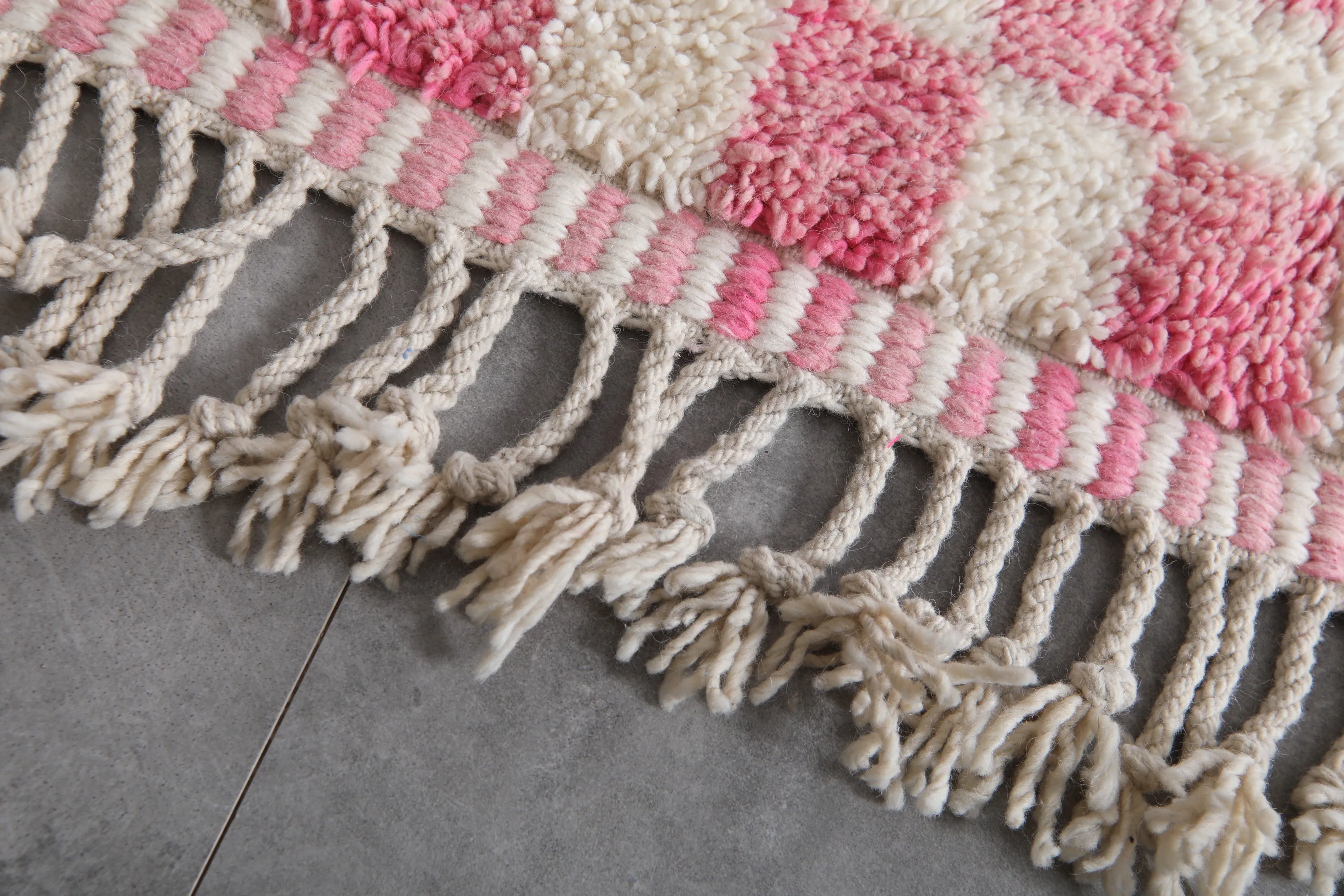 Moroccan Berber Checkered Rug - 8.2 x 11.2 ft | Unique Handmade