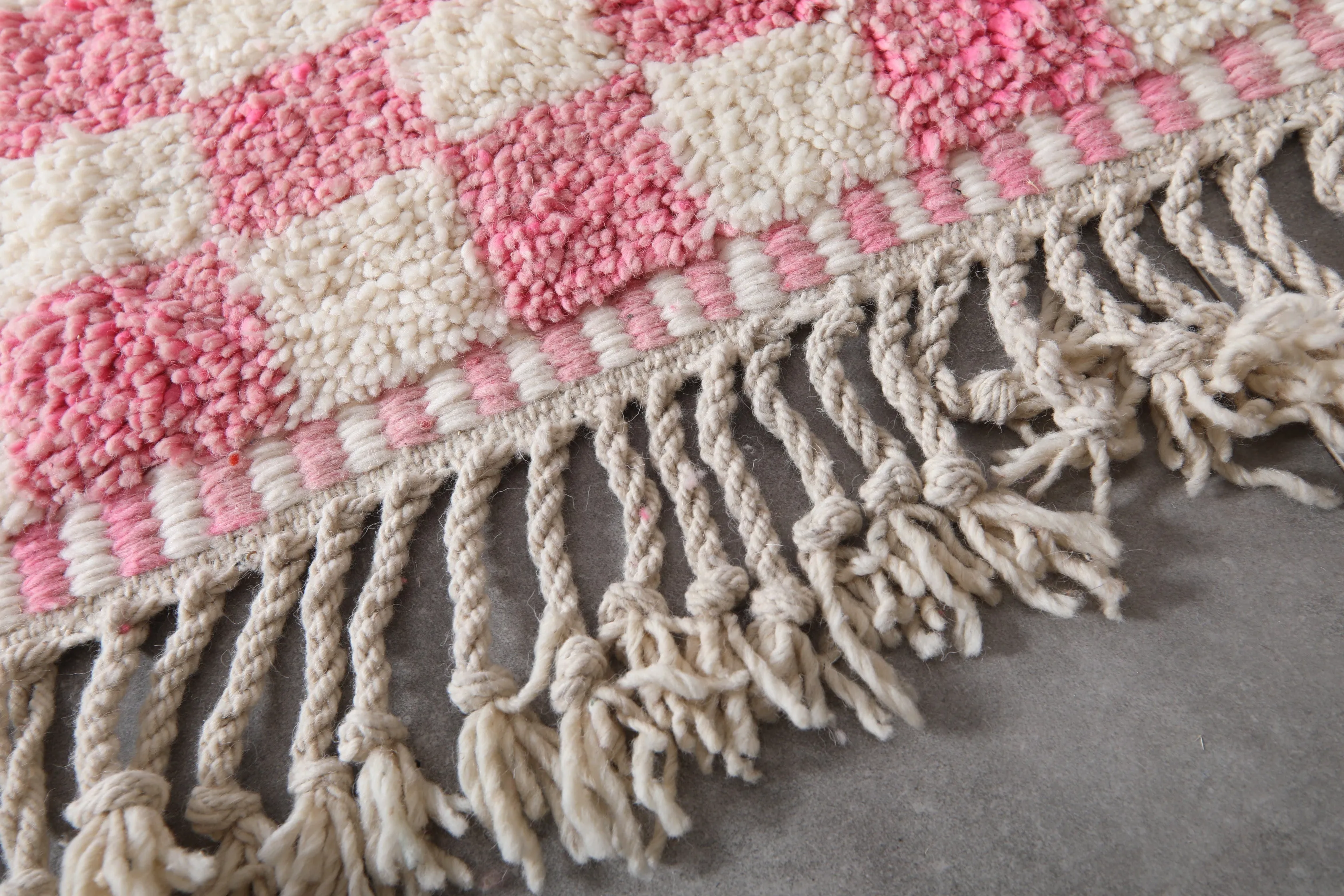 Moroccan Berber Checkered Rug - 8.2 x 11.2 ft | Unique Handmade