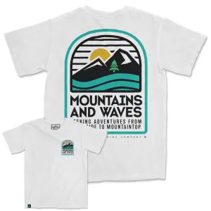 Mountains and Waves Nature-Dyed Tee