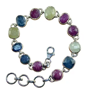 Multicolor Sapphire Bracelet