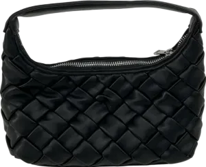 NA-KD Black Woven Tote Bag One Size