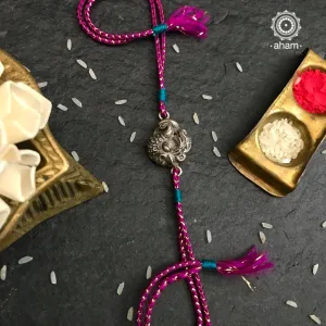 Nakshi Peacock Silver Rakhi