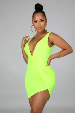Neon Twist Dress